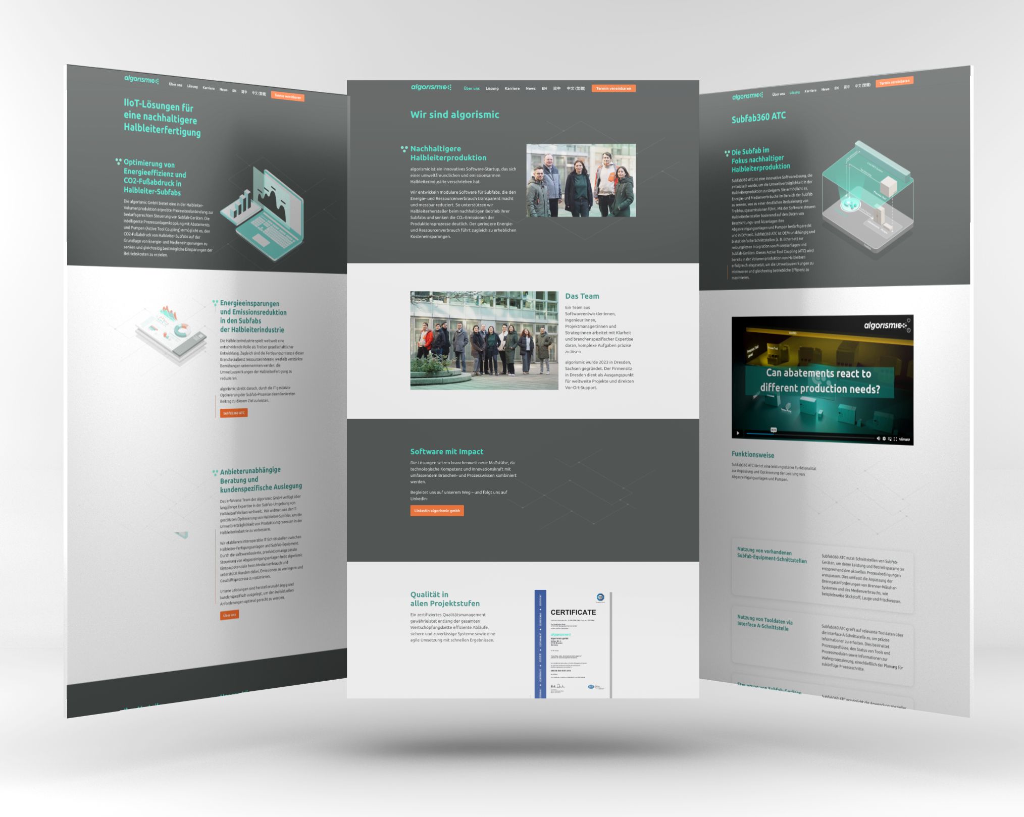 WordPress Website für Algorismic