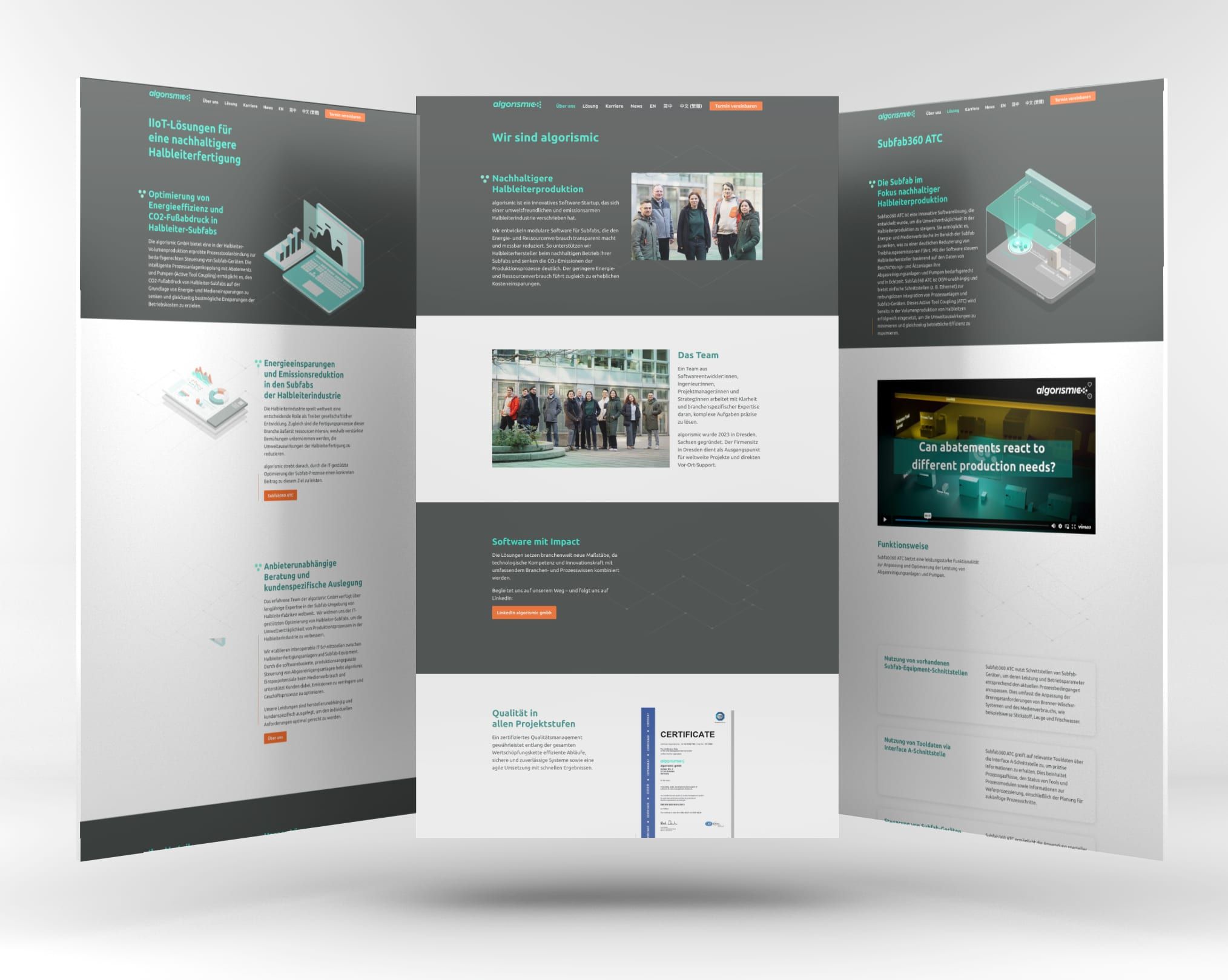 WordPress Website für Algorismic