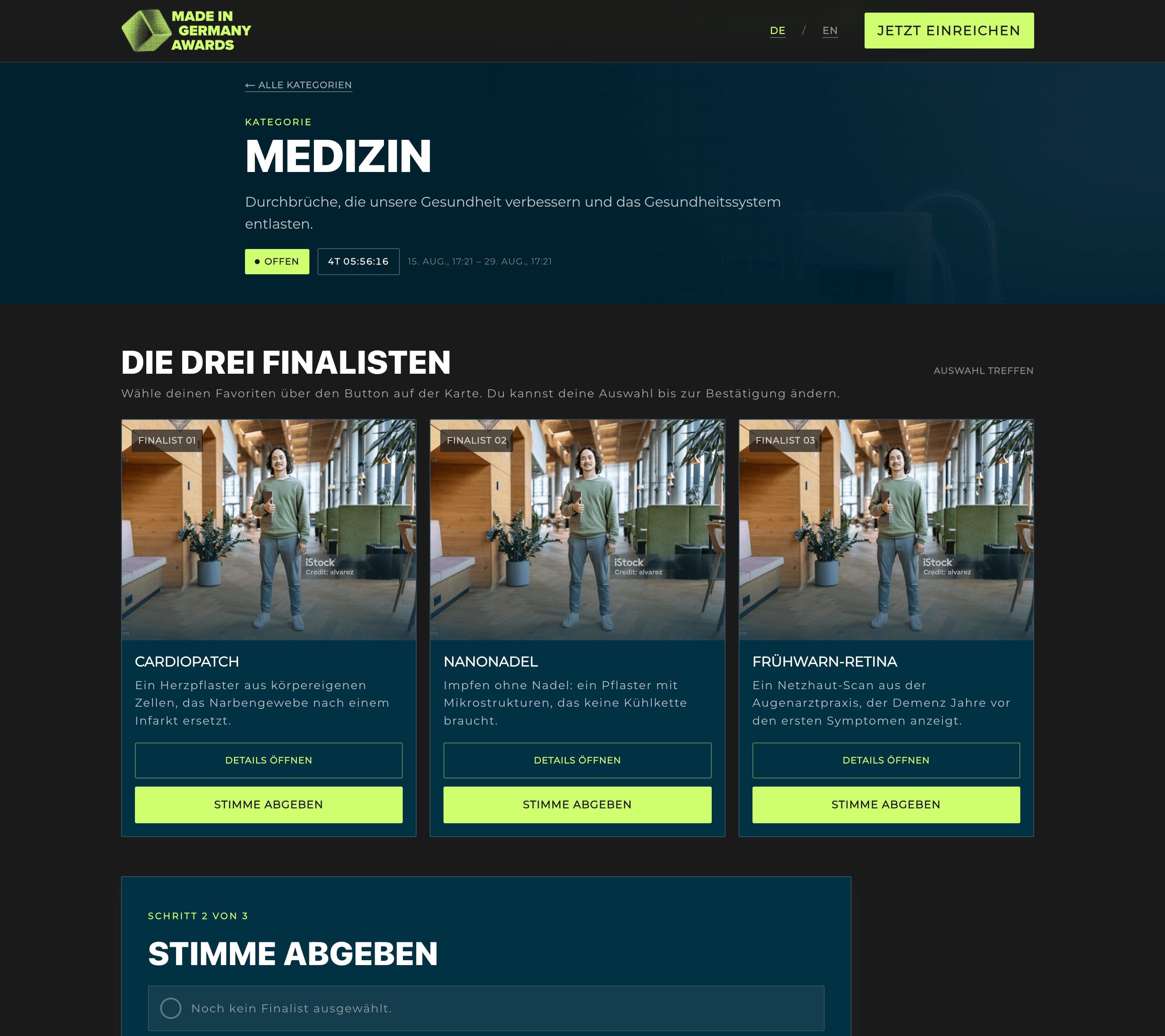 Dynamisches Frontend dank Astro Server Islands für das User Voting