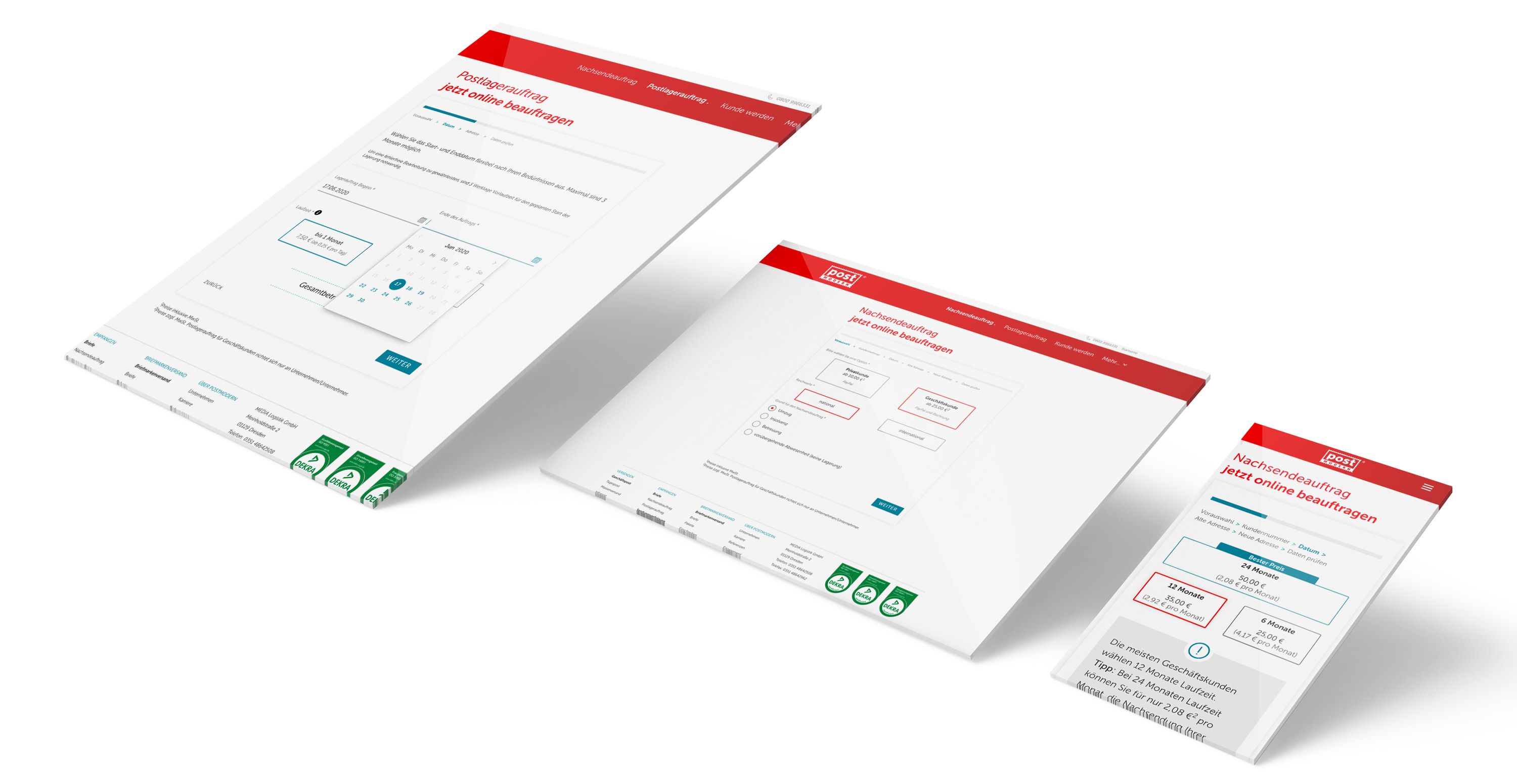 Service Shop für PostModern als MVP